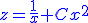 3$\blue z=\frac{1}{x}+Cx^2